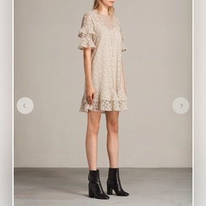 All Saints Henrietta Ruffle Dress - Size Small